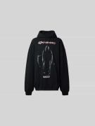 VETEMENTS Hoodie mit Label-Print in Black, Größe L