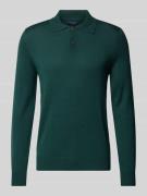 Christian Berg Men Slim Fit Strickpullover mit Polokragen in Bottle, G...