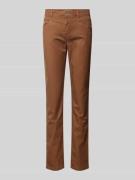 Christian Berg Woman Slim Fit Hose mit Eingrifftaschen in Cognac, Größ...