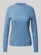 Christian Berg Woman Longsleeve mit Turtleneck in Rauchblau, Größe L