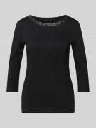 Christian Berg Woman Regular Fit  Longsleeve mit 3/4-Ärmel und Strasss...