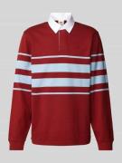 Levi's® Sweatshirt mit Kentkragen Modell 'UNION RUGBY' in Bordeaux, Gr...