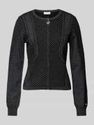 LIU JO SPORT Strickpullover mit gerippten Abschlüssen in Black, Größe ...