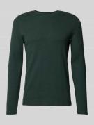 MCNEAL Regular Fit Longsleeve mit Bio-Baumwolle in Bottle Melange, Grö...