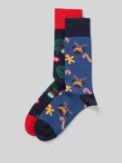 Christian Berg Men Socken mit Baumwolle und Motiv-Stitching 2er-Pack i...