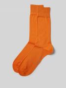 Christian Berg Men Socken mit Label-Detail im 2er-Pack in Dunkelorange...