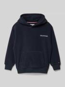 Tommy Hilfiger Kids Hoodie mit Logo-Stitching Modell 'POLAR' in Marine...