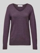 Christian Berg Woman Strickpullover mit abgerundetem V-Ausschnitt in L...