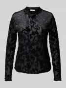 FREE/QUENT Longsleeve mit Rundhalsausschnitt Modell 'ISKA' in Black, G...