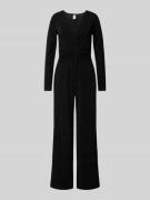 YAS Jumpsuit mit Knotendetail Modell 'KAYA' in Black, Größe M