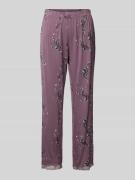 CCDK Copenhagen Pyjama-Hose mit Spitzenbesatz Modell 'Jasmin' in Mauve...