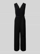 ZABAIONE Regular Fit Jumpsuit mit Plisseefalten in Black, Größe L