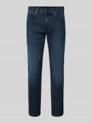 BOSS Slim Fit Jeans im 5-Pocket-Design Modell 'Delaware' in Marine, Gr...