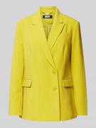 DKNY Longblazer mit Pattentaschen in Neon Gruen, Größe S