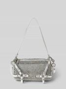 Juicy Couture Handtasche mit Ziersteinbesatz Modell 'MELANIE' in Silbe...