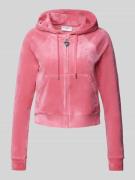 Juicy Couture Sweatjacke mit Label-Strasssteinbesatz Modell 'MADISON' ...