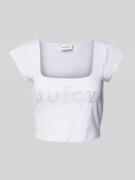 Juicy Couture Cropped T-Shirt mit Karree-Ausschnitt Modell 'REGAL' in ...