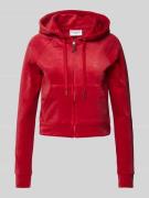 Juicy Couture Sweatjacke mit Kapuze Modell 'MADISON' in Rot, Größe L