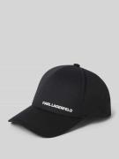 Karl Lagerfeld Basecap mit Label-Print in Black, Größe 1