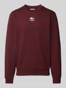 Lacoste Classic Fit Sweatshirt mit Logo-Print Modell 'HERITAGE' in Bor...