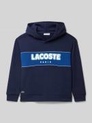 Lacoste Hoodie mit Logo-Detail in Marine, Größe 140