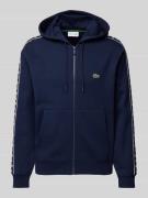 Lacoste Sweatjacke mit Kapuze in Marine, Größe L