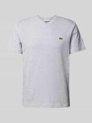 Lacoste T-Shirt mit Label-Stitching Modell 'Basic' in Hellgrau, Größe ...