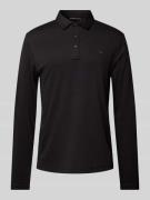 Michael Kors Regular Fit Poloshirt mit Label-Stitching in Black, Größe...