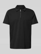 Michael Kors Poloshirt mit Seitenschlitzen Modell 'INTERLOCK' in Black...