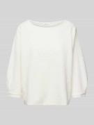 OPUS Sweatshirt mit Rundhalsausschnitt Modell 'Gresine' in Offwhite, G...