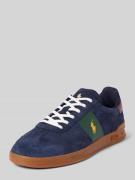 POLO RALPH LAUREN Ledersneaker mit Logo-Stitching in Marine, Größe 41