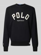 POLO RALPH LAUREN Sweatshirt mit Label-Stitching in Black, Größe L