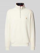 POLO RALPH LAUREN Sweatshirt mit Logo-Stitching in Offwhite, Größe S