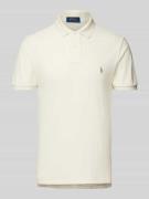 POLO RALPH LAUREN Slim Fit Poloshirt mit Logo-Stitching in Offwhite, G...