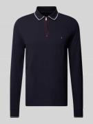 Tommy Hilfiger Slim Fit Poloshirt mit Label-Stitching in Marine, Größe...