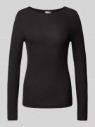 Tommy Hilfiger Longsleeve mit geripptem Rundhalsausschnitt in Black, G...