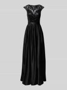 Unique Abendkleid mit Rundhalsausschnitt in Black, Größe 40