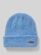 Barts Beanie mit Label-Patch Modell 'Witzia' in Bleu, Größe 1