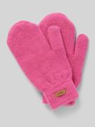 Barts Handschuhe mit Label-Patch Modell 'Witzia' in Pink, Größe 1