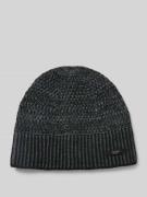 Barts Beanie mit Label-Detail Modell 'NOAR' in Black, Größe 1