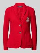 Lauren Ralph Lauren Blazer mit Label-Badge in Rot, Größe L