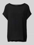 Oui T-Shirt aus Viskose mit Seitenschlitzen Modell 'AYANO' in BLACK, G...