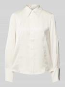 Scotch & Soda Slim Fit Bluse mit Umlegekragen in Offwhite, Größe 34