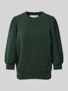 Selected Femme Sweatshirt mit 3/4-Ärmel Modell 'TENNY' in Dunkelgruen,...