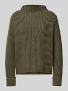 Selected Femme Strickpullover mit Turtleneck Modell 'SELMA' in Oliv, G...