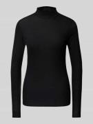 Drykorn Longsleeve mit Turtleneck Modell 'FJOLA' in BLACK, Größe L