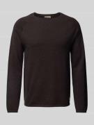 Jack & Jones Strickpullover mit Rundhalsausschnitt Modell 'EHILL' in D...