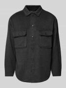 Jack & Jones Regular Fit Freizeithemd mit Brustpattentaschen in Black,...