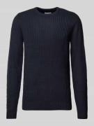 Jack & Jones Strickpullover mit Rundhalsausschnitt Modell 'LEWIS' in M...