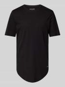 Jack & Jones T-Shirt mit Label-Patch Modell 'NOA' in Black, Größe L